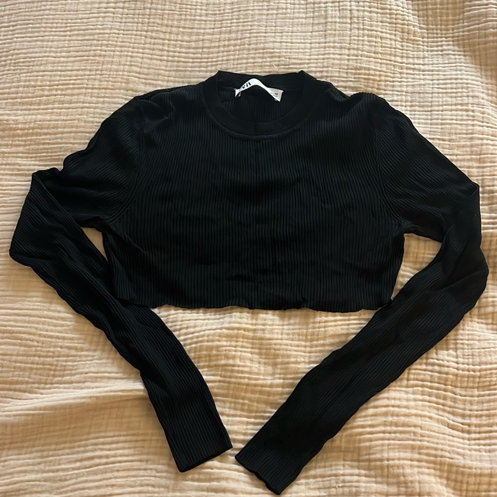 ZARA CROPPED LONG SLEEVE